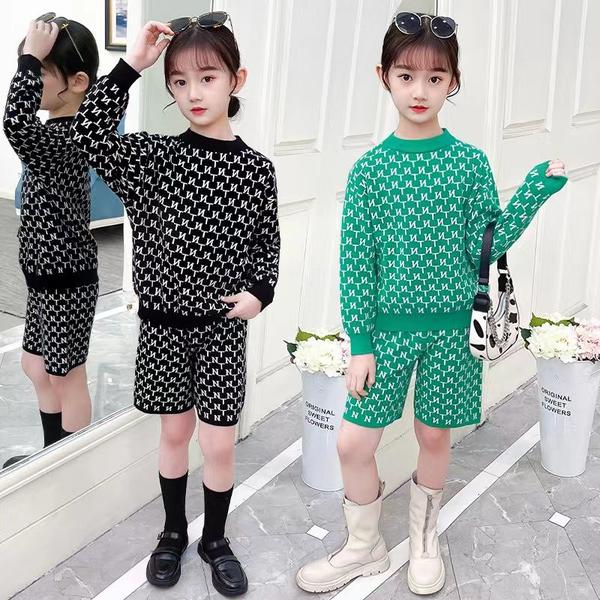 新生活 気楽 韓国子供服 春秋ニットセット ニット パンツセットアップ 女の子 キッズ 長袖 ジャージセット 子供服 女の子 子ども服 上下セット ジュニア服 ...