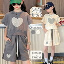 新生活 気楽 キッズ セットアップ 2点上下セット 半袖 ショートパンツ 女の子 女児 ハーフパンツ 半袖シャツ 半袖ブラウス クルーネック 発表会 卒園式 卒...