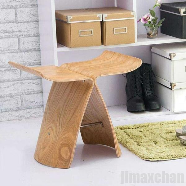 新生活 気楽 バタフライスツール ブラウン リプロダクト品 ウッドチェア 木製チェア 木製スツール 木製椅子 木製イス スツール 椅子 イス 家具 ウッド チェ...