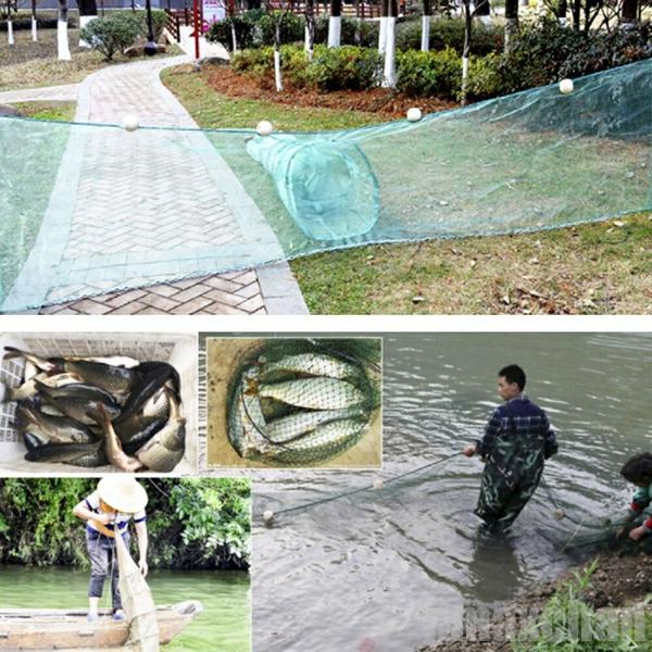 新生活 気楽 釣具 3.5m カニ エビ 追い込み漁 捕獲ネット 漁師 漁 網 あみ 爆釣 魚捕り 網かご 餌を入れて鎮めるだけで簡単に魚が捕れる 漁具ボラ チ...