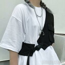 新生活 気楽 フィッシングベスト 黒 片側 アシンメトリー 左右非対称 おしゃれ レディース メンズ ベスト 無地 多ポケット 多機能 便利 収納 ポケット 機...