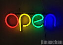 新生活 気楽 OPEN看板 ネオン管 アメリカン アンティーク NEON オープン SIGN LED 看板 お洒落 オシャレ おしゃれ ヴィンテージ 欧米 壁掛...