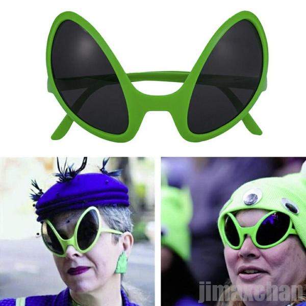 新生活 気楽 サングラス エイリアン グリーン コスプレ メガネ 眼鏡 クリスマス ハロウィン 仮装 パーティーグッズ イベント用品 面白サングラス 怪物 モン...