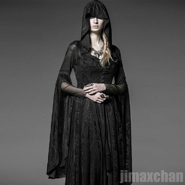 新生活 気楽 魔女 ドレス 大人女性用 ハロウィン オズの魔法使い風 コスプレ 死神 ウィッチ 悪魔 ロングドレス コスチューム 衣装 仮装 仮装用 ハロウィー...