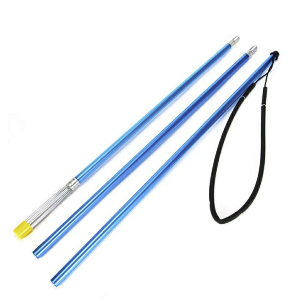 新生活 気楽 銛 5又銛 4点セット ブルーorシルバー グラスファイバー 4ピース 200cm 手銛 スピア フィッシング スピア ヤス ダイビング モリ 中...