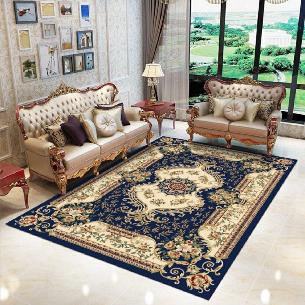 新生活 気楽 カーペット ダマスク柄 アンティーク 家具 絨毯 シリーズ レトロ インテリア モダン 北欧 ゴシック 絵 リビング マット ラグ カーペット ラ...