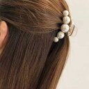 新生活 気楽 パールバレッタ パール(S) シンプル オフィス ヘアアクセ ヘアアクセサリー レディース 大人っぽい かわいい 大人カジュアルなアクセサリー