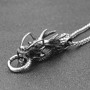 新生活 気楽 ネックレス 輪を咥える龍 ドラゴン シルバー 龍 シンプル アクセサリー お洒落アイテム フリーサイズ 幸運 風水 シンプル メンズ レディース ...