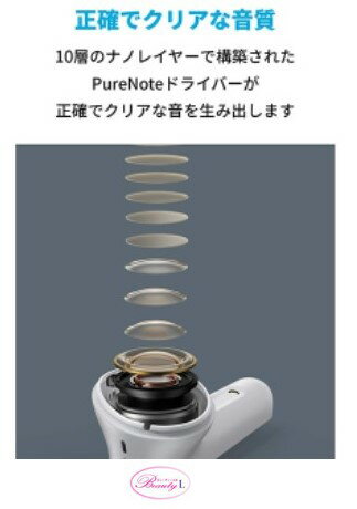 アンカー Anker完全ワイヤレスイヤホン Soundcore Liberty Air 2 Pro Bluetooth/ウルトラノイズキャンセリング対応 white [A3951N21](y)