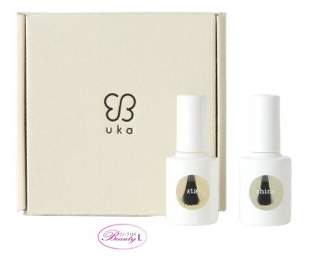 UKA ウカネイルの必須アイテムベース＆トップコートセット (u)