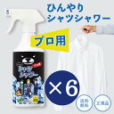 ひんやりシャツシャワー プロ用 本体 500ml 6本 ミントの香り 熱中症対策 グッズ 工事現場 ヘルメット 帽子 冷却 スプレー 暑さ対策 屋外 ひんやり ...