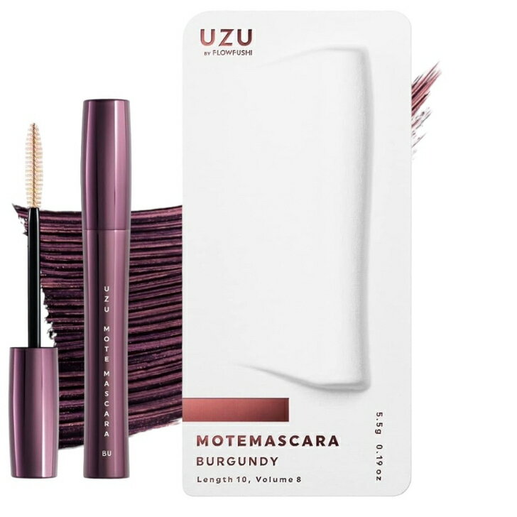 uzu モテマスカラ フローフシ バーガンディ 正規品 低刺激性 ウォータープルーフ お湯でオフ MOTE MASCARAのサムネイル