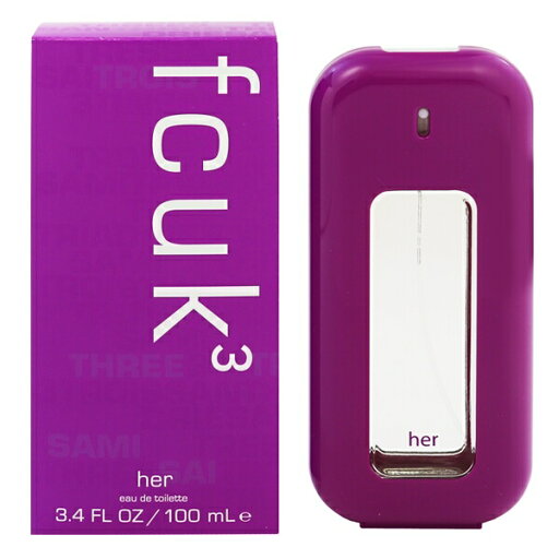 フレンチコネクション 香水 レディース FCUK 3 ハー EDT・SP 100ml 香水 フレグランス 新生活2025 ギフト FCUK 3 HER FRENCH CONNECTION フレンチコネクション 香水 レディース FCUK 3 ハー EDT・SP 100ml 香水 フレグランス 新生活2025 ギフト FCUK 3 HER FRENCH CONNECTION