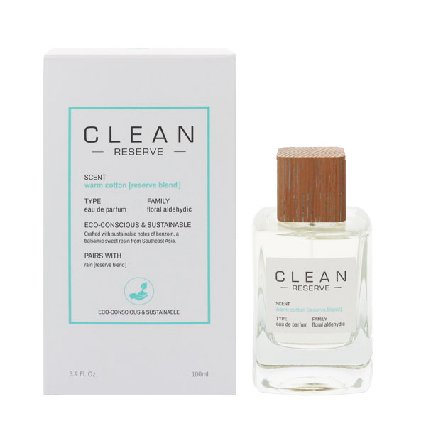 クリーン 香水 CLEAN リザーブ ウォームコットン EDP・SP 100ml 【送料込み】【フレグランス ギフト プレゼント 誕生日 ユニセックス・男女共用】【リザーブ RESERVE WARM COTTON EAU DE PARFUM SPRAY】