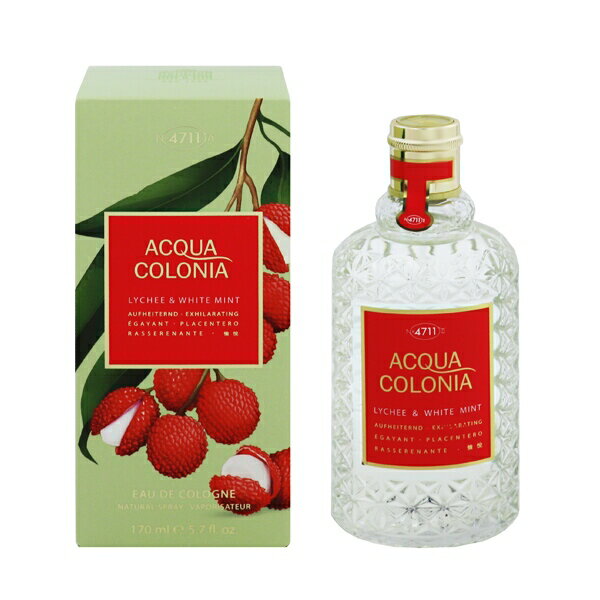  4711 ANARjA C`zCg~g EDCESP 170ml y(E)zytOX Mtg v[g a jZbNXEjpzy4711 ANARjA 4711 ACQUA COLONIA LYCHEE  WHITE MINT EAU DE COLOGNE SPRAYz