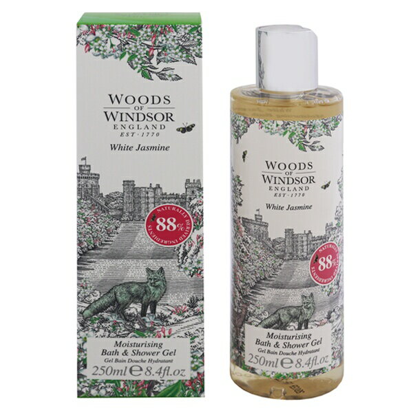 WOODS OF WINDSOR zCgWX~ CX`CWO oXV[WF 250ml ytOX Mtg v[g a EV[WFzyzCgWX~ WHITE JASMINE MOISTURISING BATH  SHOWER GELz