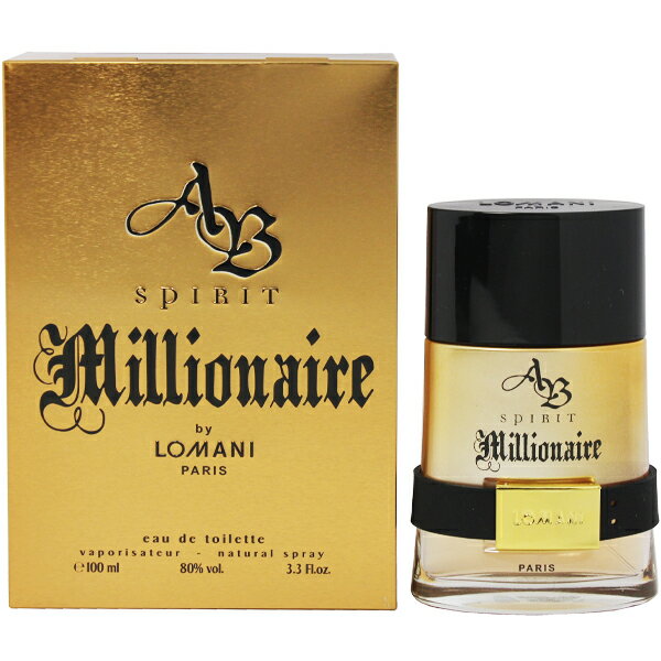 }[j  LOMANI AB Xsbg ~IlA EDTESP 100ml y(E)zytOX Mtg v[g a YEjpzyAB Xsbg AB SPIRIT MILLIONAIRE EAU DE TOILETTE SPRAYz