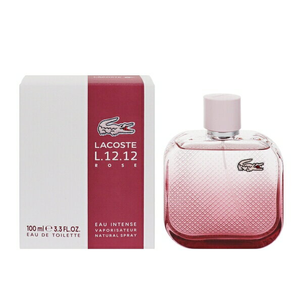  LACOSTE I[f RXe L.12.12 [Y I[CeX EDTESP 100ml yzytOX Mtg v[g a fB[XEpzyI[f RXe EAU DE LACOSTE L.12.12 ROSE EAU INTENSE EAU DE TOILETTE SPRAYz