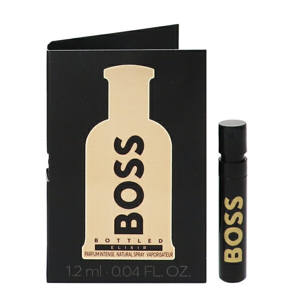 ヒューゴボス ヒューゴボス 香水 HUGO BOSS ボス ボトルド エリクサー (チューブサンプル) EDP・SP 1.2ml 【フレグランス ギフト プレゼント 誕生日 メンズ・男性用】【ボス BOSS BOTTLED ELIXIR EAU DE PARFUM SPRAY】