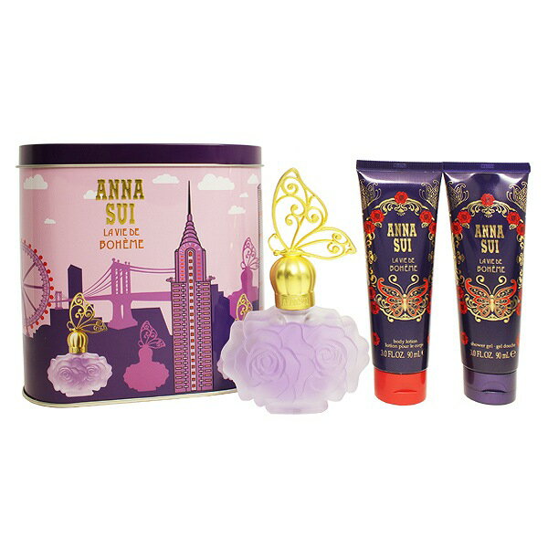 楽天ビューティーファクトリー・ベルモアナスイ 香水 ANNA SUI ラヴィ ドゥ ボエム EDT コフレ （オルゴール付き） EDT50ml、BL90ml、SG90ml 【送料込み（沖縄・離島を除く）】【フレグランス ギフト プレゼント 誕生日 レディース・女性用】【LA　VIE DE BOHEME　MUSIC BOX】