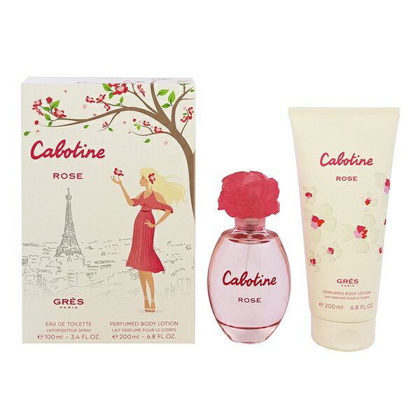 O  GRES J{eB[k [Y Rt (Zbg) 20A 100ml/200ml ytOX Mtg v[g a fB[XEpzyJ{eB[k CABOTINE ROSE GIFT SETz