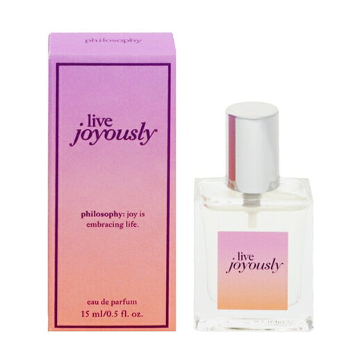 香水 PHILOSOPHY リブ ジョイアスリー EDP・SP 15ml 【フレグランス ギフト 新生活2025 誕生日 レディース・女性用】【LIVE JOYOUSLY EAU DE PARFUM SPRAY】 香水 PHILOSOPHY リブ ジョイアスリー EDP・SP 15ml 【フレグランス ギフト 新生活2025 誕生日 レディース・女性用】【LIVE JOYOUSLY EAU DE PARFUM SPRAY】