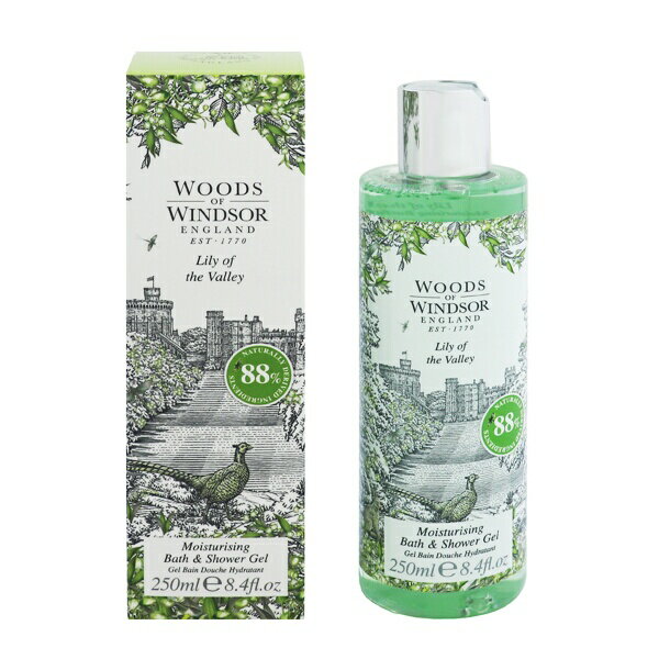 WOODS OF WINDSOR リリーオブザバレー モイスチャライジング バス＆シャワージェル 250ml 