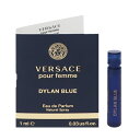 香水 VERSACE ヴェルサーチェ プールフェム ディランブルー (チューブサンプル) EDP・SP 1ml 【フレグランス ギフト プレゼント 誕生日 レディース・女性用】【ヴェルサーチェ プールフェム VERSACE POUR FEMME DYLAN BLUE EAU DE PARFUM SPRAY】