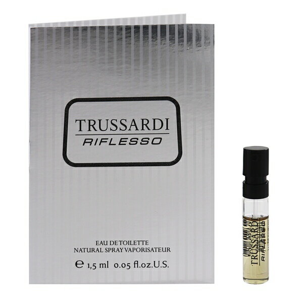 トラサルディ 香水 TRUSSARDI リフレッソ (チューブサンプル) EDT・SP 1.5ml 【フレグランス ギフト プレゼント 誕生日 メンズ・男性用】【RIFLESSO EAU DE TOILETTE SPRAY】