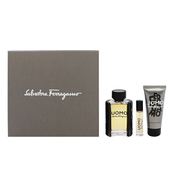 フェラガモ 香水 SALVATORE FERRAGAMO ウォモ コフレ 100ml/10ml/100ml 【あす楽 送料込み(沖縄・離島を除く)】【フレグランス ギフト プレゼント 誕生日 メンズ・男性用】【UOMO EAU DE TOILETTE SET】