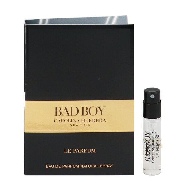 キャロライナヘレラ 香水 お試し メンズ バッドボーイ ル パルファム (チューブサンプル) EDP・SP 1.5ml 送料無料 香水 フレグランス プレゼント 贈り物 ギフト BAD BOY LE PARFUM CAROLINA HERRERA