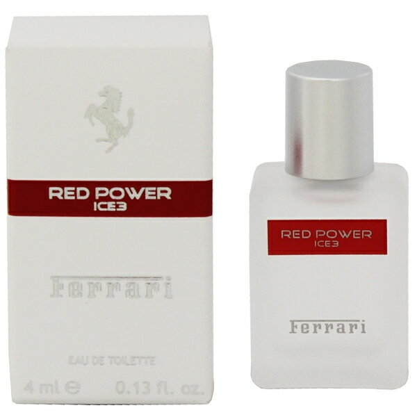 フェラーリ 香水 FERRARI レッドパワー アイス ミニ香水 EDT・BT 4ml 【フレグランス ギフト プレゼント 誕生日 メンズ・男性用】【レッドパワ RED POWER ICE EAU DE TOILETTE】