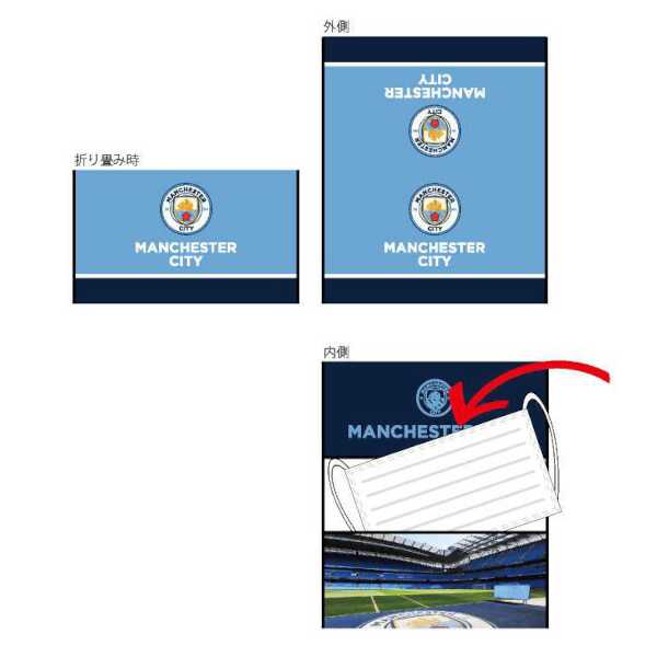 マンチェスターシティFC マンチェスター・シティFC オフィシャル マスクケース #MC34402 MANCHESTER CI..