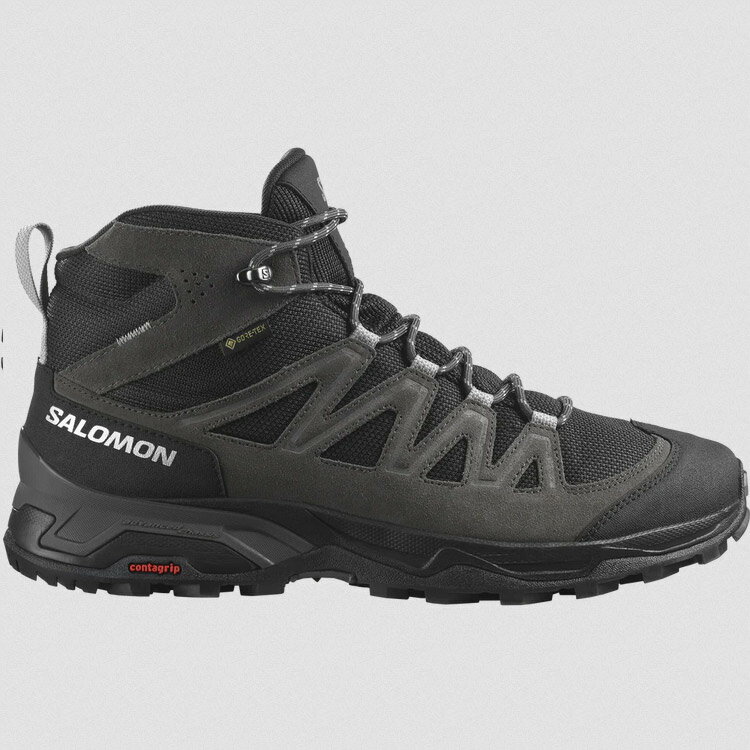 サロモン SALOMON X ワード レザー ミッド GTX(GORE-TEX) [サイズ：27.5cm] [カラー：ファントム×ブラック] #L47181700 2023SS【あす楽 送料無料】【スポーツ・アウトドア アウトドア シューズ】【X WARD LEATHER MID GTX PHANTOM/BLACK/MAGNET】