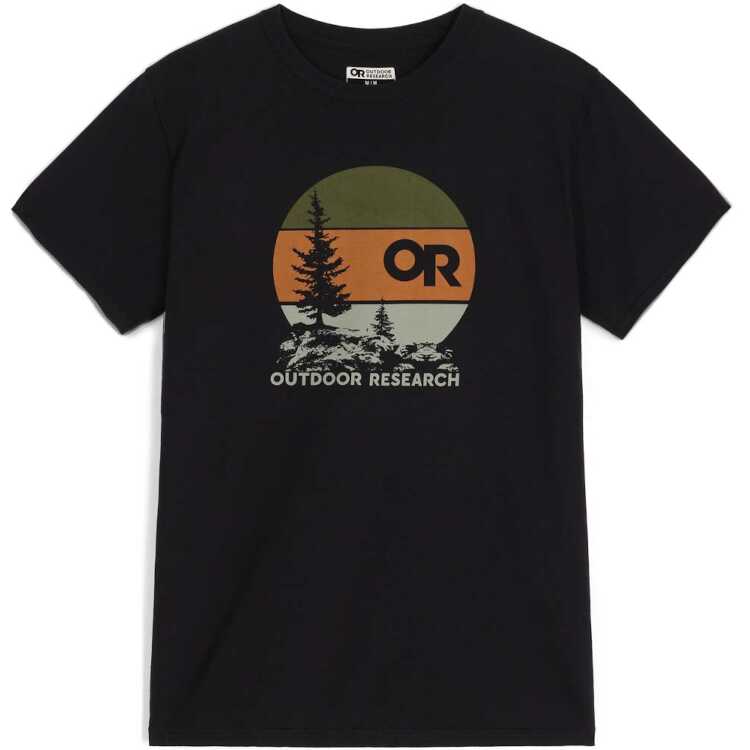 アウトドアリサーチ OUTDOOR RESEARCH メンズ サンセットロゴ Tシャツ [サイズ：M(005)] [カラー：ブラック] #19845829-001 2023SS【送料無料】【スポーツ・アウトドア アウトドア ウェア】