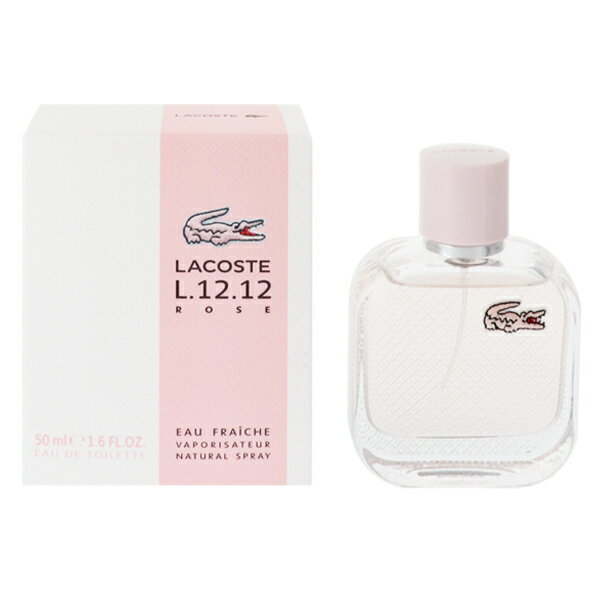 香水 LACOSTE オーデ ラコステ L.12.12 ローズ オーフレッシュ EDT・SP 50ml 【送料込み(沖縄・離島を除く)】【フレグランス ギフト プレゼント 誕生日 レディース・女性用】【オーデ ラコステ EAU DE LACOSTE L.12.12 ROSE EAU FRAICHE EAU DE TOILETTE SPRAY】