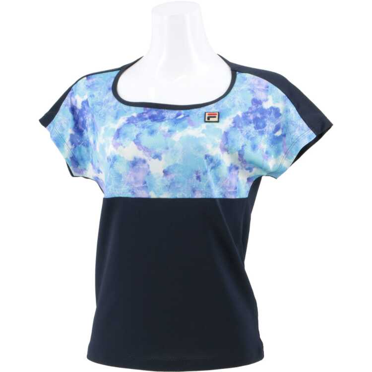 ゲームシャツ(レディース) L フィラネイビー #VL2623-20 送料込み(沖縄・離島を除く) FILA