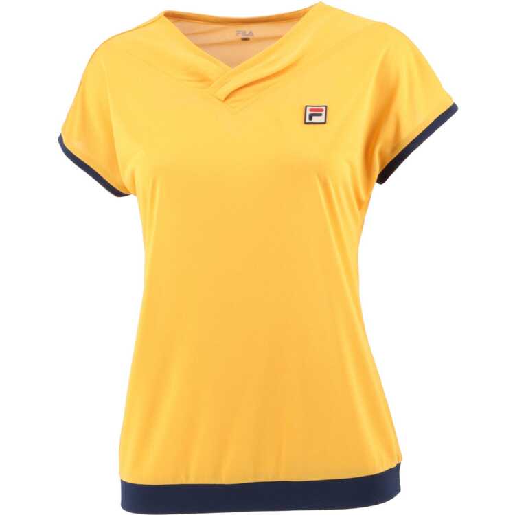 フィラ ゲームシャツ(レディース) L イエロー2 #VL2654-18A 送料込み(沖縄・離島を除く) FILA