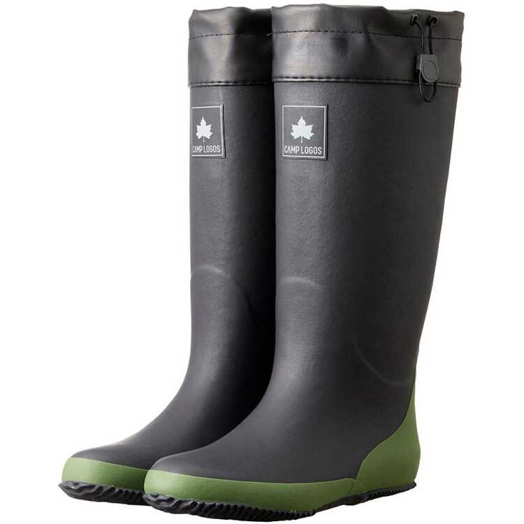 キャンプロゴス CAMP LOGOS CAMP LOGOS コンパクトレインブーツ [サイズ：M(24.5〜25cm)] [カラー：ブラック] #33214713 【送料込み(沖縄・離島を除く)】【スポーツ・アウトドア アウトドア シューズ】