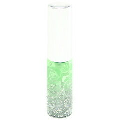 ヒロセ アトマイザー 香水 ラメ 薔薇 ガラスアトマイザー 68121 (Sラメバラ アルミキャップ グリーン) ..