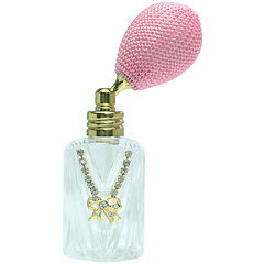 ヒロセ アトマイザー 香水 キラキラ クリスタル 16石 リボン 卓上 アトマイザー 280191 (リボンタクジョウ ピンク) 10ml プレゼント 贈り物 ...