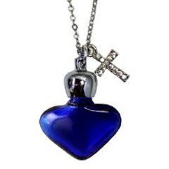 ヒロセ アトマイザー 香水 1cc アロマペンダント密閉栓タイプ 飾り付 17060P 瑠璃クロス (シルバー) 1m..