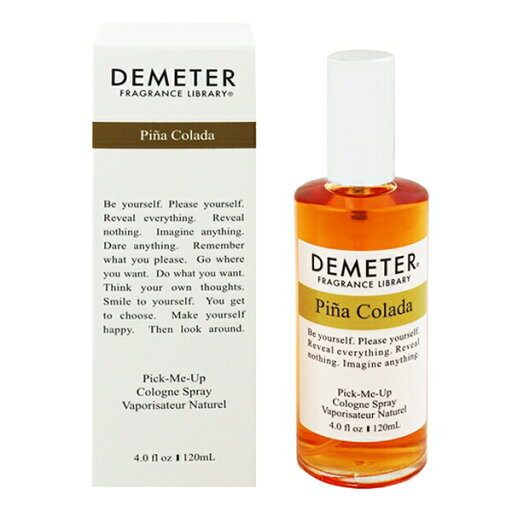 香水 DEMETER ピニャ・コラーダ EDC・SP 120ml 【送料込み(沖縄・離島を除く)】【フレグランス ギフト プレゼント 誕生日 ユニセックス・男女共用】【クラシックラベル PINA COLADA PICK-ME UP COLOGNE SPRAY】 香水 DEMETER ピニャ・コラーダ EDC・SP 120ml 【送料込み(沖縄・離島を除く)】【フレグランス ギフト プレゼント 誕生日 ユニセックス・男女共用】【クラシックラベル PINA COLADA PICK-ME UP COLOGNE SPRAY】