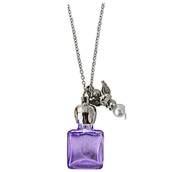 ヒロセ アトマイザー 香水 1cc アロマペンダント穴あきタイプ 17184 穴あきエンゼル (パープル/シルバ..