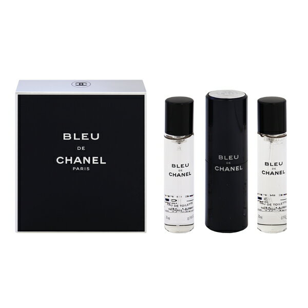 楽天ビューティーファイブ香水 CHANEL ブルー ドゥ シャネル EDT ツイスト （セット） 20ml×3 【あす楽 送料無料】【フレグランス ギフト プレゼント 誕生日 メンズ・男性用】【ブル ドゥ シャネル BLEU DE CHANEL EAU DE TOILETTE TRAVEL SPRAY AND TWO REFILLS】