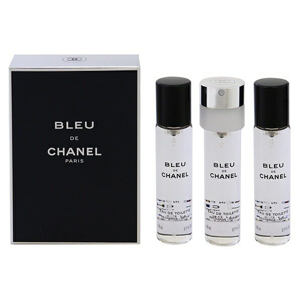 楽天ビューティーファイブ香水 CHANEL ブルー ドゥ シャネル EDT ツイスト （セット） （レフィル） 20ml×3 【あす楽 送料無料】【フレグランス ギフト プレゼント 誕生日 メンズ・男性用】【ブル ドゥ シャネル BLEU DE CHANEL EAU DE TOILETTE 3 TRAVEL SPRAY REFILLS】