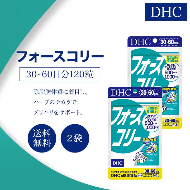 DHC フォースコリー 30～60日分 120粒 2袋セット 健康食品 ディーエイチシー ダイエット 女性 男性