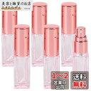 ANAMO スプレーボトル 5ml 6本 アトマイザー 香水 持ち運び ガラス 製 (ピンクゴールド)