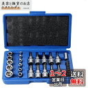 HYCDIYTS トルクスビットソケットセット 29点 E&T型トルクスソケット トルクスネジ用ビットセット 花形 星形 1/4" 3/8" 1/2" トルクスソケットレンチ メンテナンス 整備 修理 専用ケース付き (ブルー)