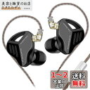 LINSOUL KZ ZVX 1DDインナーイヤーイヤホン 10mmダイナミックドライバーが搭載されて リケーブル可能 3.5mmプラグと0.75mm2pinコネクタを搭載 重低音 人間工学に基づいて設計 専用なチューニングテクノロジーを採用 駆動やすいHIFI中華製イヤホン (マイク付き, ブラック(2)